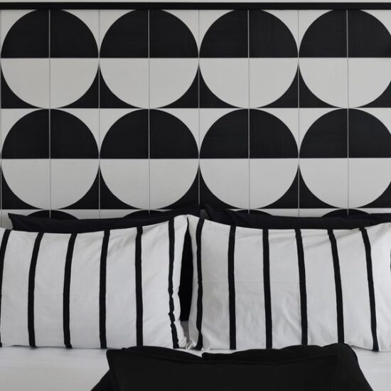 Décoration et éléments géométriques black&white