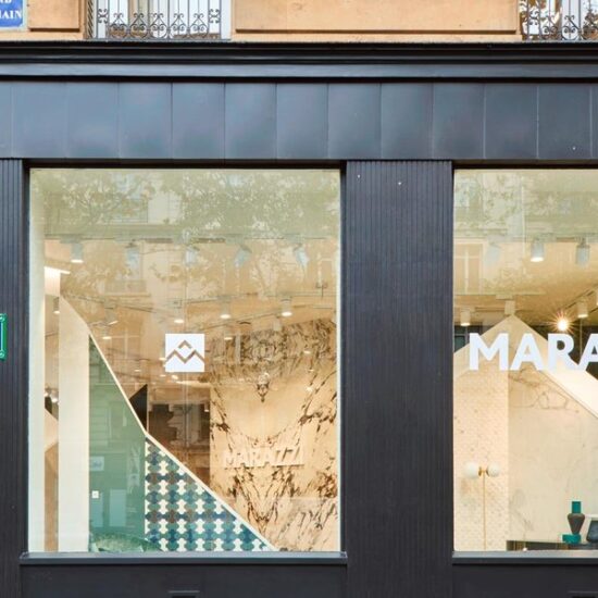 L'espace d'exposition de Marazzi Paris dans le parcours de la Paris Design Week